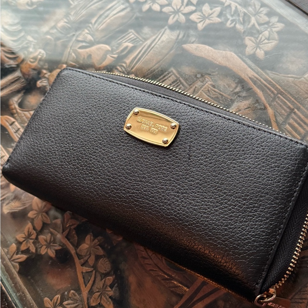 Michael Kors Black Leather Wallet